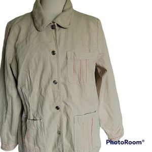 Tan/Beige SnapButton Front Down Jacket - NO TAGS